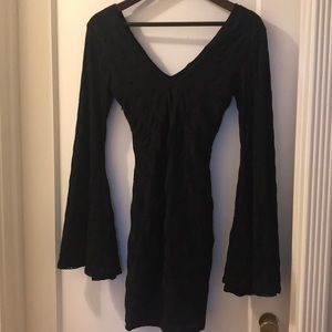 Black long sleeve dress